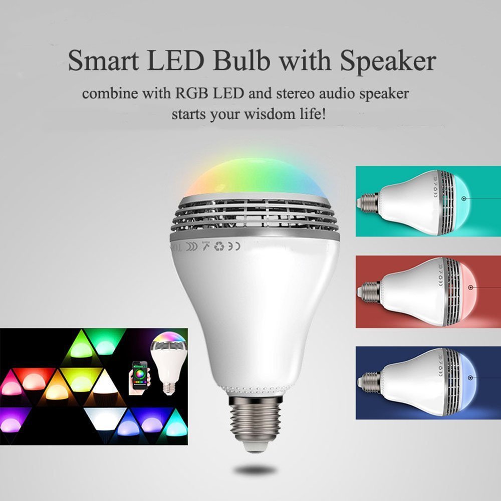 Bluetooth LED Light Bulb Speaker