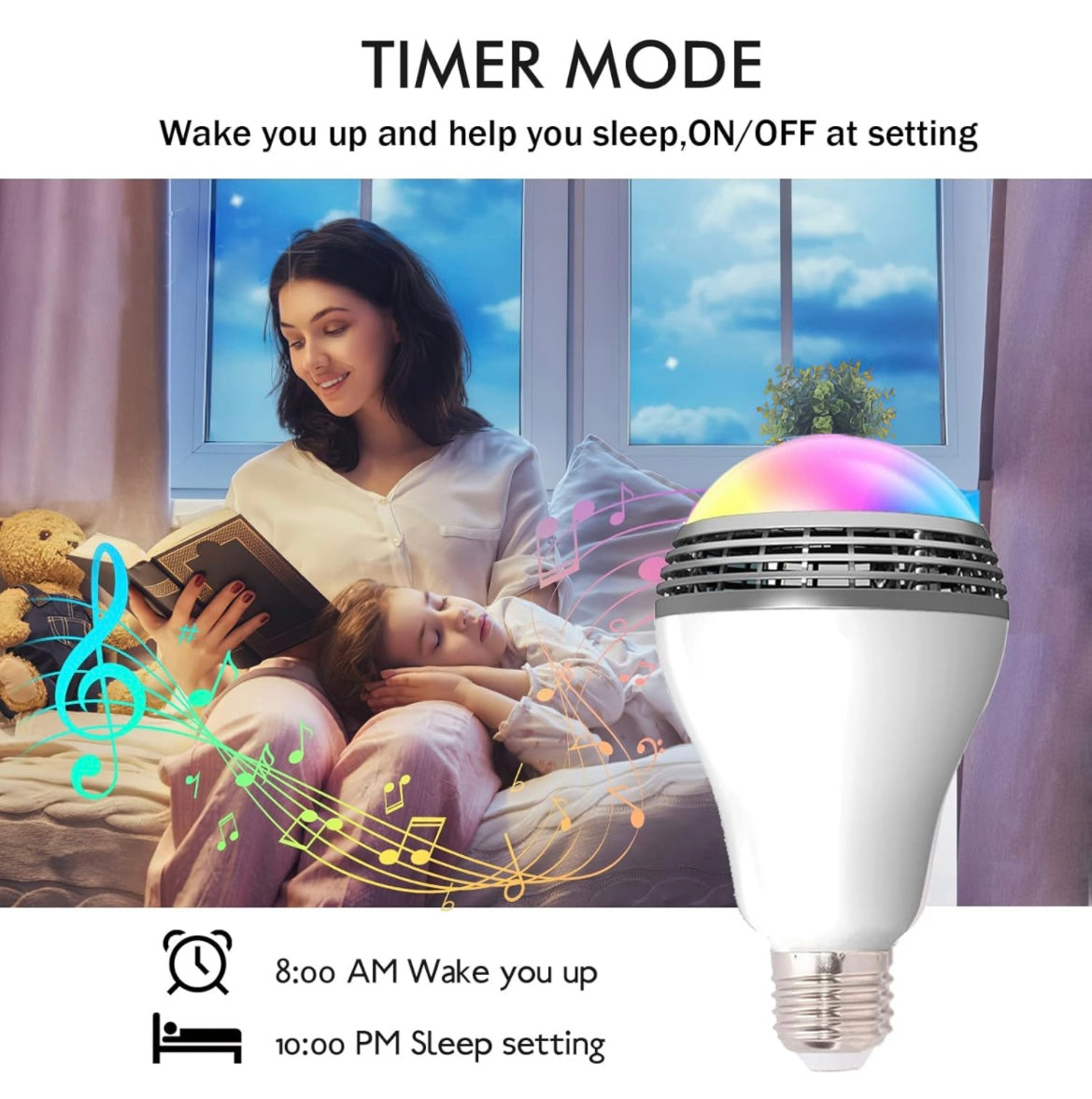 Bluetooth LED Light Bulb Speaker