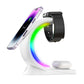 3 in 1 Wireless Charging Station For Smartphone Smartwatch And AirPods